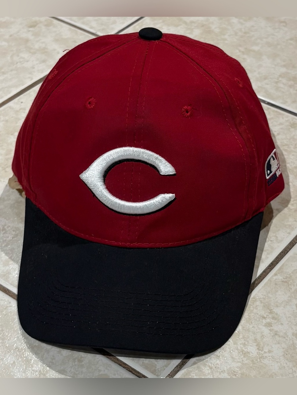 Vintage 90’s OC Sports Cincinnati Reds MLB Baseball Strapback Hat OSFA EUC - Picture 2 of 8